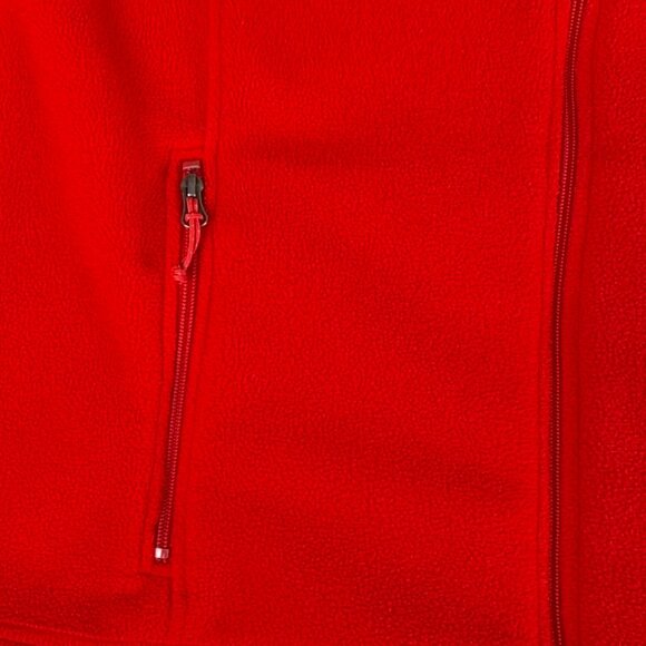 LL Bean Mens XLT Fleece Sweater Vest Red POLARTEC Pockets Cinch Waist Full Zip - Picture 7 of 13